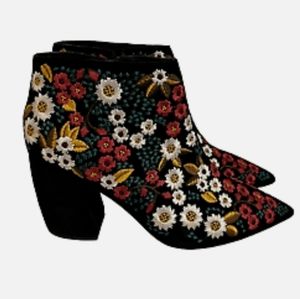Rare Jeffrey Campbell Embroidered Booties